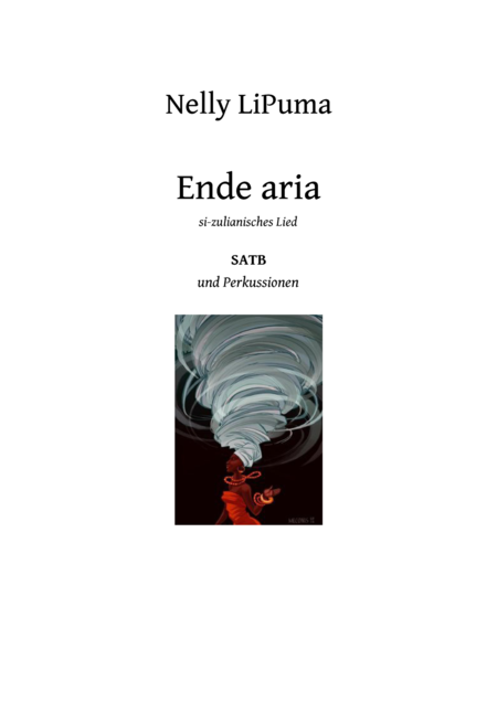 Ende Aria For Satb And Percussions Opt Sheet Music