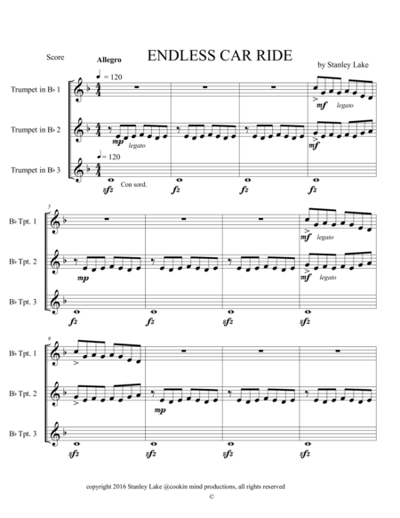 Endless Car Ride Sheet Music