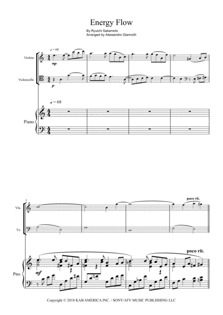 Energy Flow Sheet Music