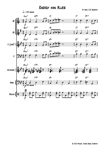 Energy Man Blues Sheet Music