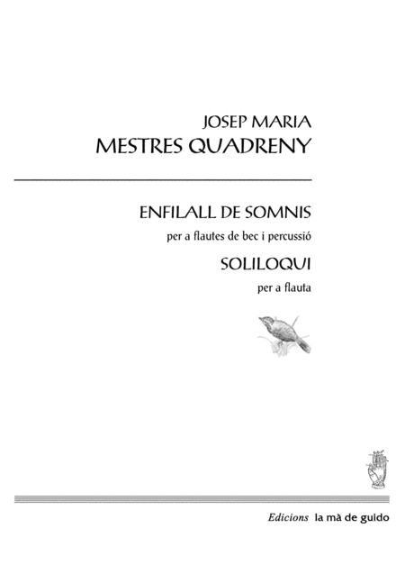 Enfilall De Somnis Soliloqui Sheet Music