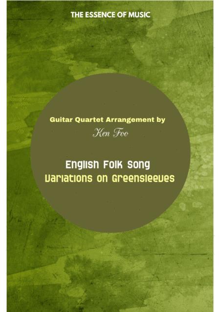 Free Sheet Music English Folk Song Variations On Greensleeves Arr Ken Foo