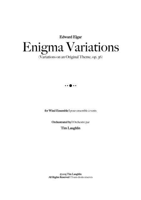 Enigma Variations Band Sheet Music