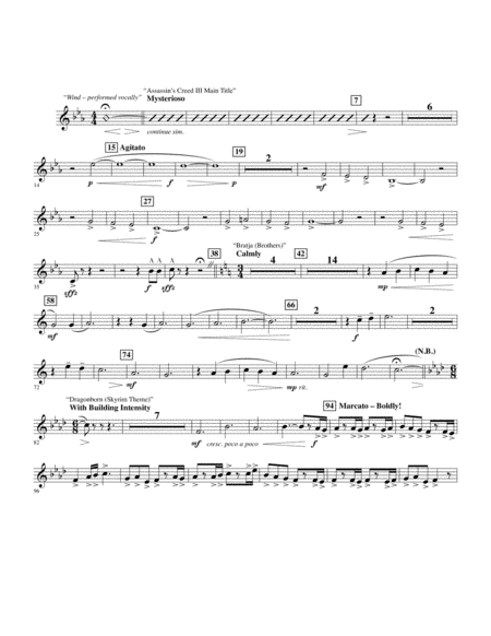 Epic Gaming Themes F Horn 1 Sheet Music