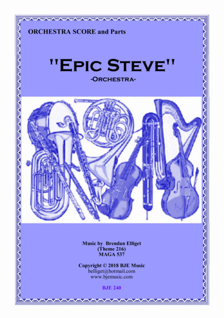 Free Sheet Music Epic Steve Orchestra