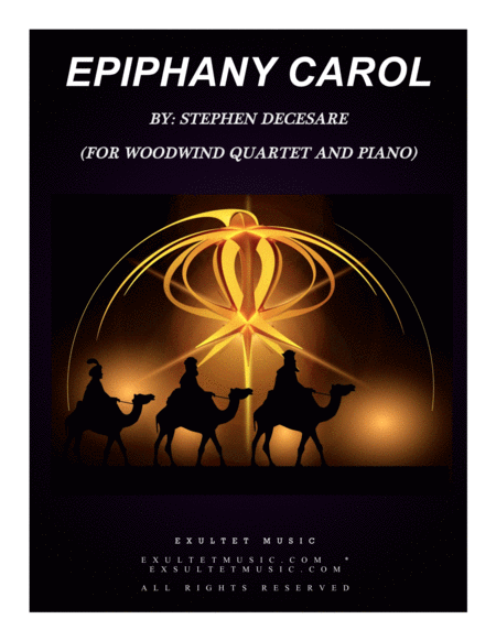 Epiphany Carol For Woodwind Quartet And Piano Sheet Music