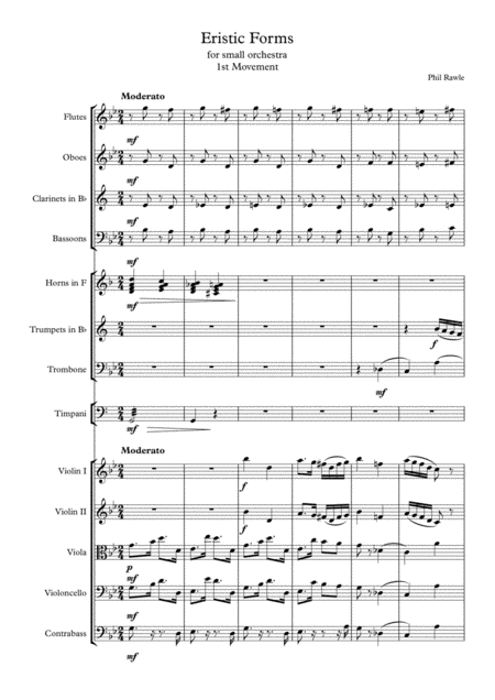 Eristic Forms 1st Mvt Sheet Music