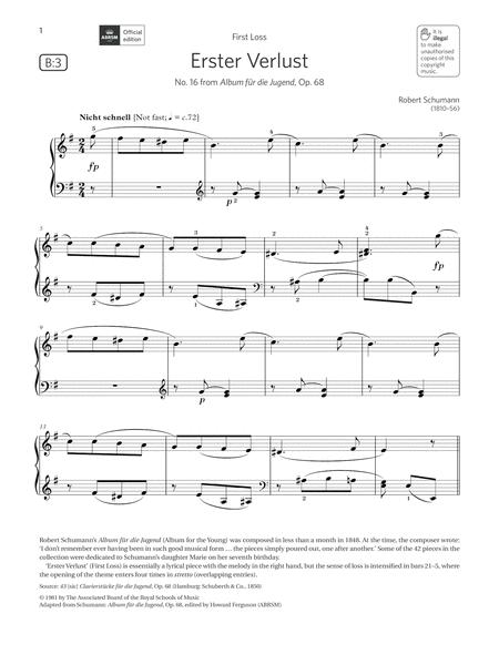 Erster Verlust Grade 4 List B3 From The Abrsm Piano Syllabus 2021 2022 Sheet Music