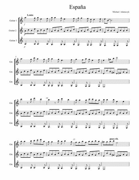 Espaa Sheet Music