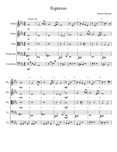 Free Sheet Music Espresso