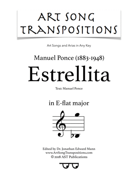 Estrellita E Flat Major Sheet Music