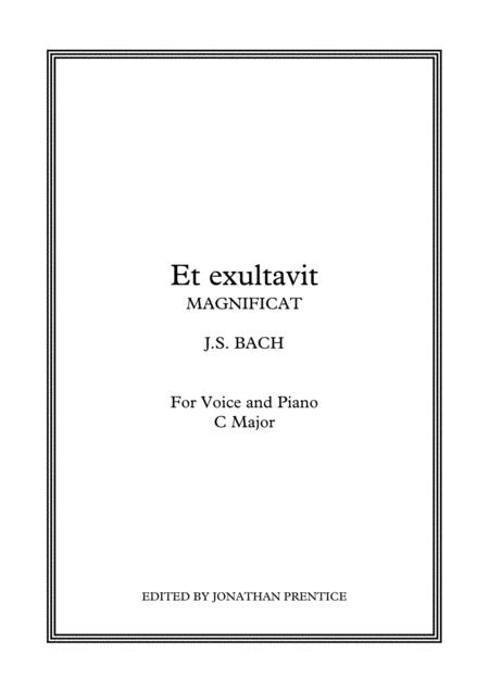 Free Sheet Music Et Exultavit Spiritus Meus Magnificat C Major