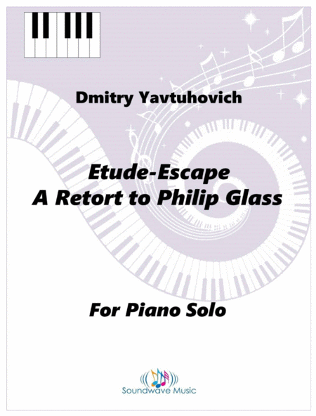 Etude Escape A Retort To Philip Glass Sheet Music