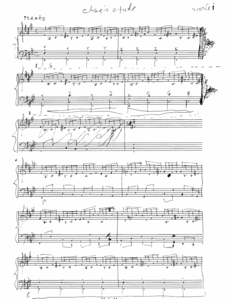 Free Sheet Music Etude For Piano