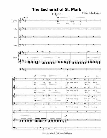 Eucharist Of St Mark Sheet Music