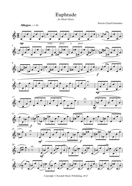 Euphtude Sheet Music