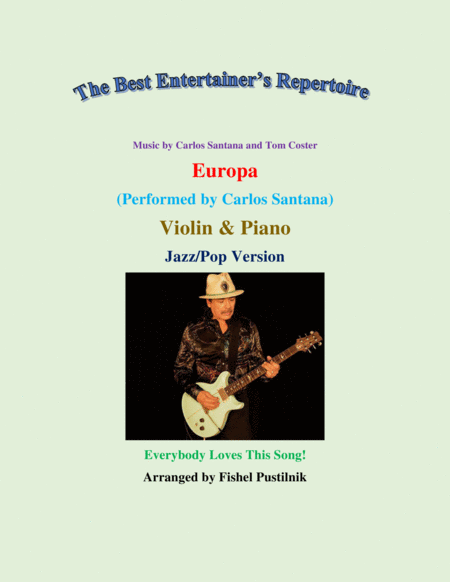 Free Sheet Music Europa By Santana For Violin And Piano Video