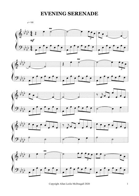 Evening Serenade Sheet Music