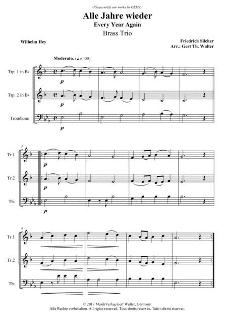 Evening Song Abendlied Sheet Music