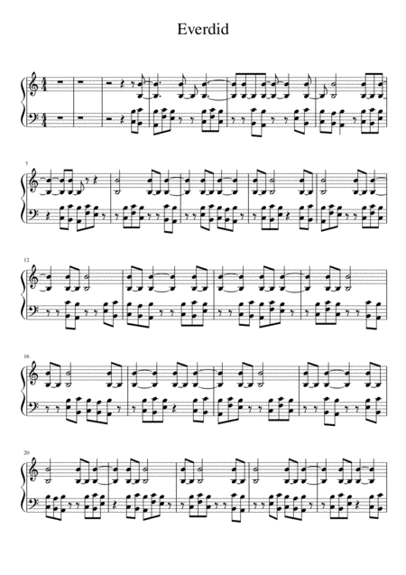 Free Sheet Music Everdid