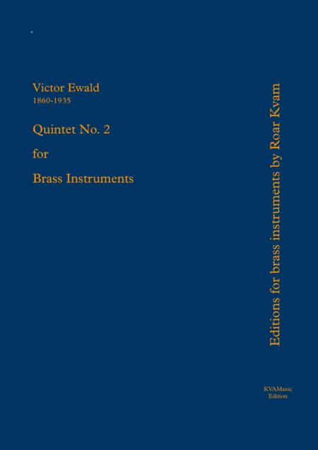 Ewald Quintet No 2 For Brass Instruments Sheet Music