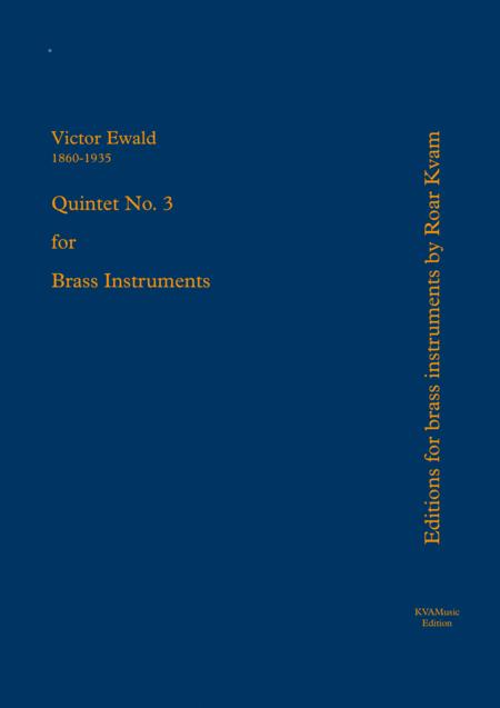 Free Sheet Music Ewald Quintet No 3 For Brass Instruments