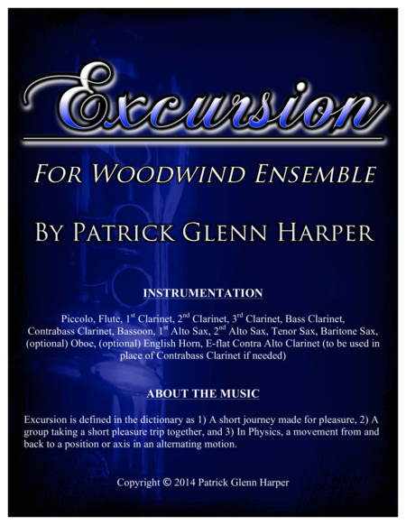 Excursion For Woodwind Ensemble Sheet Music