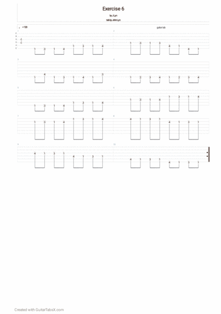 Exercise 6 Sheet Music