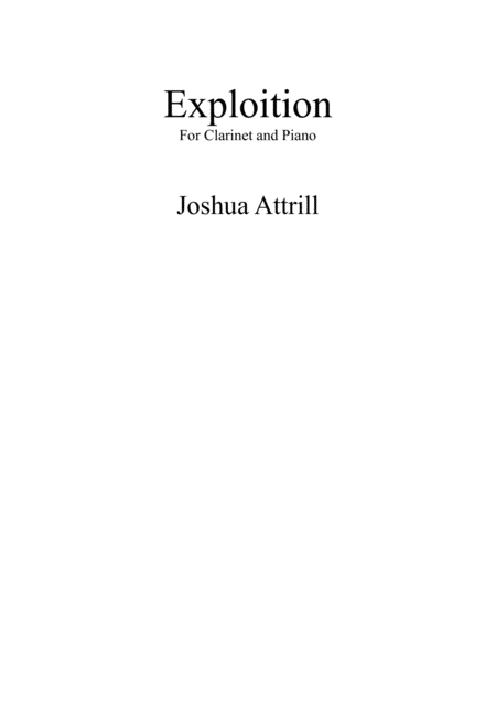 Exploition Sheet Music