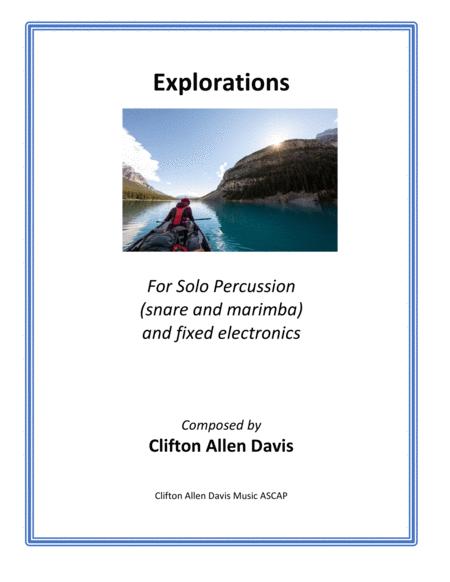 Free Sheet Music Explorations For Solo Percussionist On Snare And Marimba With Find Electronics