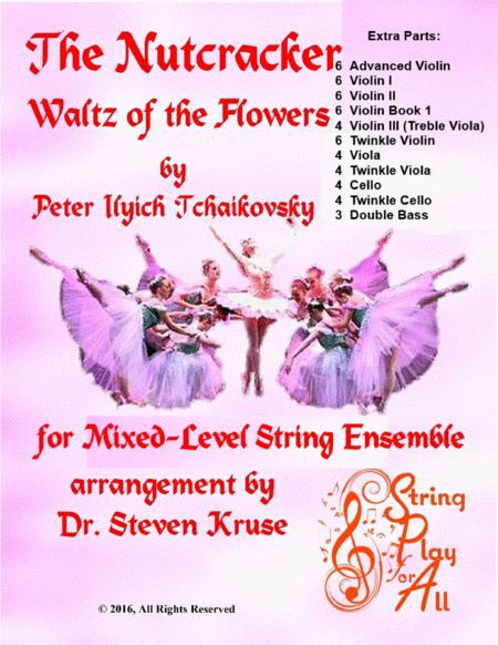 Extra Parts For Waltz Of The Flowers From Nutcracker For Multi Level String Orchestra Sheet Music