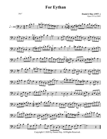 Free Sheet Music Eythan Bass Solo