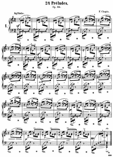 Free Sheet Music F Chopin Preludes Op 28