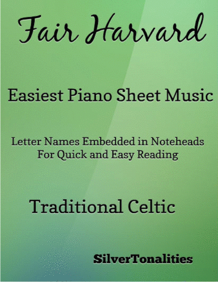 Fair Harvard Easy Piano Sheet Music Sheet Music