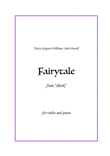 Fairytale Opening Shrek Violin And Piano Sheet Music