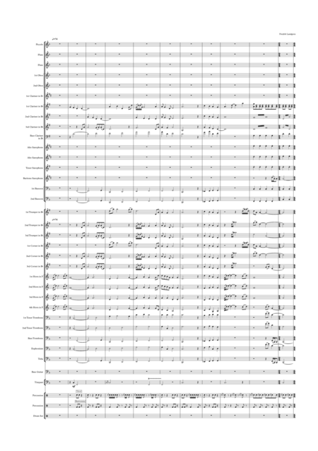 Free Sheet Music Fanfar And Tribute