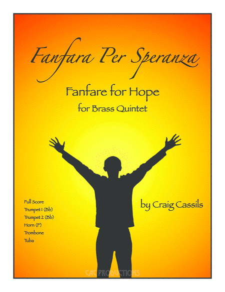 Free Sheet Music Fanfara Per Speranza Fanfare For Hope