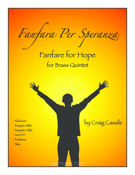 Fanfara Per Speranza Fanfare For Hope Sheet Music