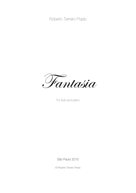 Free Sheet Music Fantasia For Flute And Piano