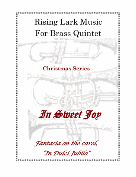 Fantasia In Sweet Joy In Dulci Jubilo Brass Quintet Sheet Music