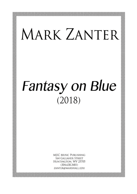 Fantasy On Blue 2018 Sheet Music