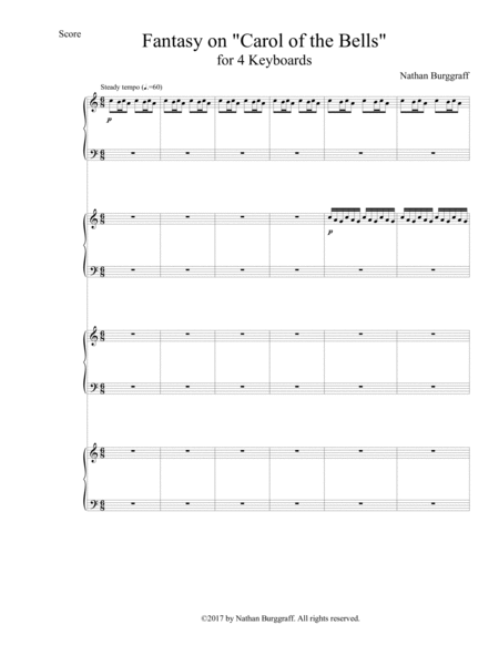 Fantasy On Carol Of The Bells Sheet Music