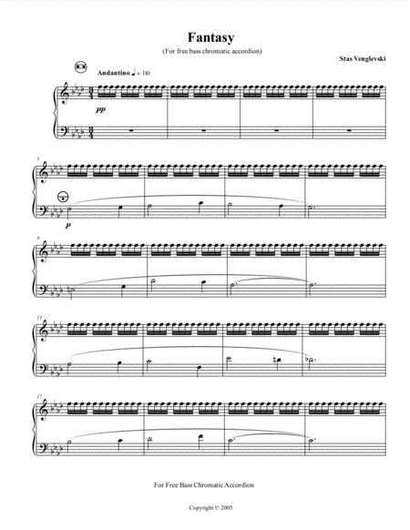 Fantasy Solo Accordion Sheet Music