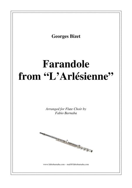 Farandole From L Arlesinne For Flute Choir Sheet Music