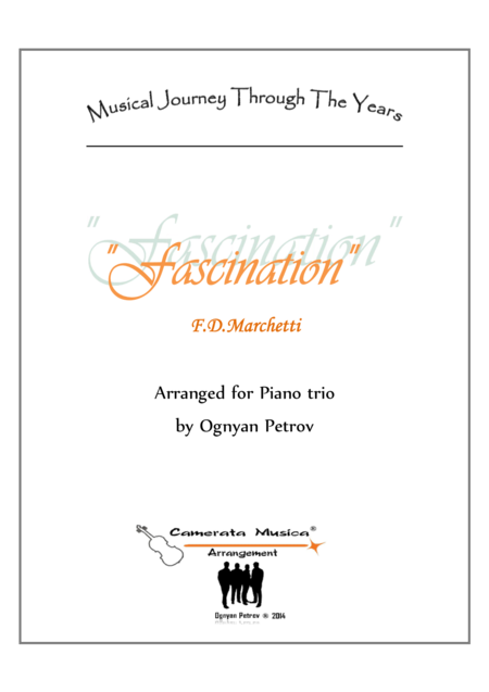 Fascination Waltz Arranged For Piano Trio Sheet Music