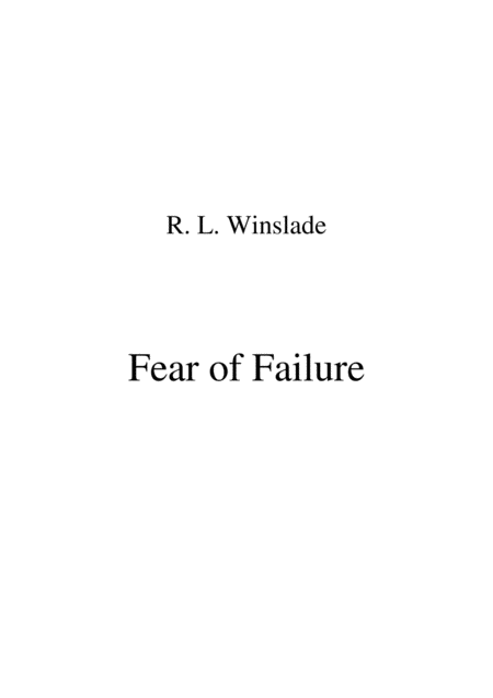 Free Sheet Music Fear Of Failure