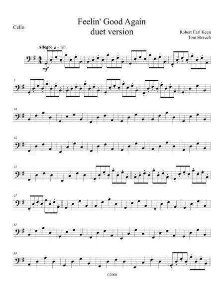 Feelin Good Again Sheet Music