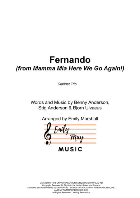 Fernando Abba For Clarinet Trio Sheet Music