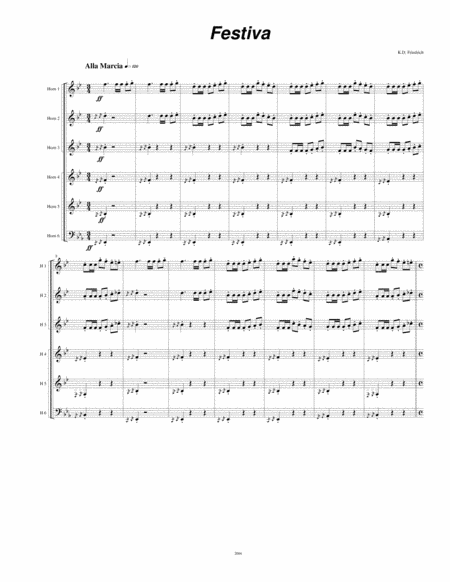 Free Sheet Music Festiva