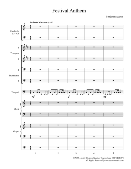 Festival Anthem Sheet Music